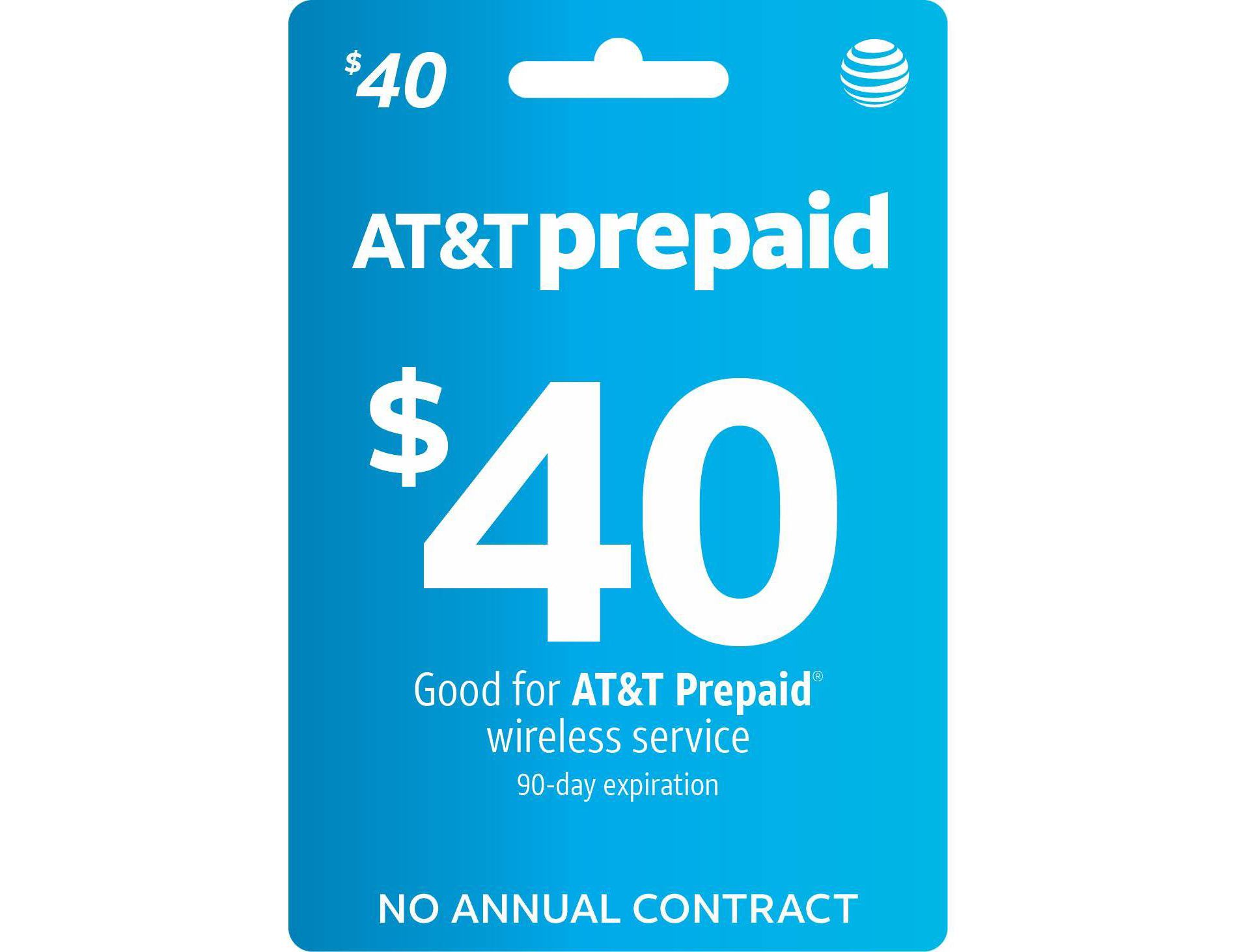AT&T $40 Prepaid Phone Card (Email Delivery)