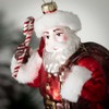 8"H Sullivans Christmas Candy Cane Santa Ornament  Red-White - 2 of 2