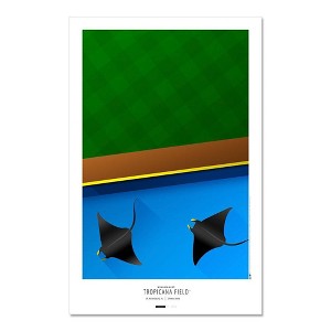 MLB Tampa Bay Rays Tropicana Field Art Poster - 1 of 1