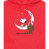 Men's - Peanuts - Snoopy Desert On Moon Graphic Fleece Pullover Hoodie - 2 of 4