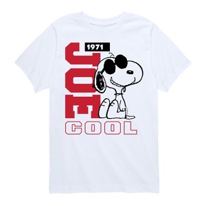Boys' - Peanuts - Joe Cool Collegiate Short Sleeve Graphic T-Shirt - 1 of 4
