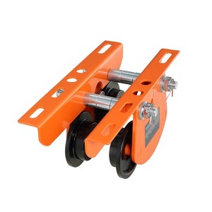 VEVOR Electric Hoist Manual Trolley, 2200 lbs/1 Ton Capacity for PA200 PA250 PA300 PA400 PA500, 2.68"-4.33" Adjustable Beam Flange Width - 1 of 4