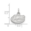 Black Bow Jewelry 14k White Gold Florida Gators NCAA Extra Small Pendant - 2 of 3