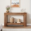 Console Table for Entryway, Entry Accent Table for Living Room, Long Console Table with Storage, 2-Tier Farmhouse Hallway Table - 2 of 4
