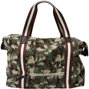 Pavilion Gift Company - Moss Woodland - 23" x 14" Canvas Camo Tote - Handbags - 1 of 4