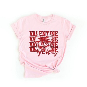 Simply Sage Market Women's Coquette Valentine Vibes Stacked Short Sleeve Graphic Tee - 1 of 4