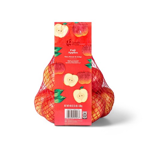 Fuji Apples - 3 Pound Bag, Bag/ 3 Pounds - Kroger