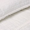 White Pom Pom Stripe Quilt Set - Lush Décor - image 4 of 4