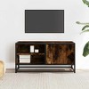 CLIHOME Heavy Duty Vintage TV Stands And Consoles, Metal Entertainment Center With Storage Cabinet - 2 of 4