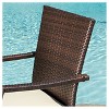 Thompson 7pc Wicker Patio Dining Set with Cushions - Brown - Christopher Knight Home: Weather-Resistant, 6 Arm Chairs, Galvanized Steel Hardware - 3 of 4