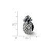 Black Bow Jewelry Sterling Silver Pineapple Bead Charm - 3 of 4