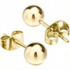 Steel Ball Earrings for Women Fashionable and Lightweight, Low Allergy - 2 of 4