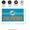 Evergreen Miami Dolphins, 16" x 28" Embossed Indoor Outdoor Doormat Home Decor - image 2 of 4