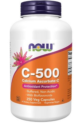 Vitamin C-500 Calcium Ascorbate-C by Now Foods  -  250 Capsule
