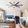 BestParts 62" Smart Ceiling Fan with LED Light and Remote Control, DC Motor, 3 Color Temperatures, Quiet Motor, Farmhouse Indoor Fan - 4 of 4
