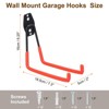 Unique Bargains Steel Bike Ladders Garden Tools Organizing Garage Hooks 6 Pcs - 2 of 4