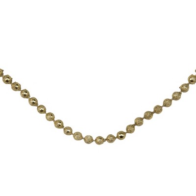 Northlight 15' x 0.25" Celestial Gold Lame Beaded Artificial Christmas Garland - Unlit