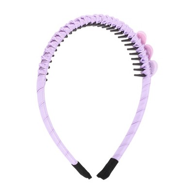 Unique Bargains Gilr's Classic Heart-shaped Headbands 5.51"x4.72"x0.83" 1 Pc