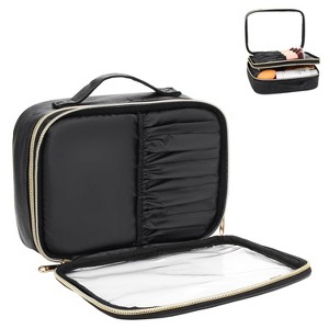 Paaaawaters Small Makeup Bag, Travel Cosmetic Bag Make Up Pouch, Small Makeup Organizer Bag for Women - 1 of 4