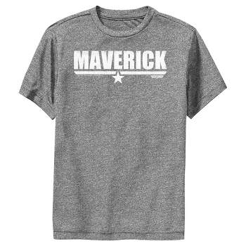 Gun Large Blue Boy\'s Maverick Navy Top Target : - - T-shirt