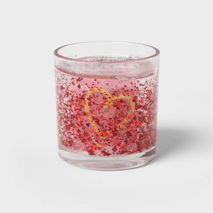 2.5oz LED Gel Light Up Heart Candle Sugared Watermelon - Room Essentials™ - 1 of 4