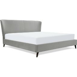 Adele Wingback Upholstered Platform Bed - Adore Decor