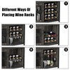 3-Tier Wine Bar Cabinet with Wine Rack and Storage Space, Buffet Cabinet with Glass Holder and Mesh Door, for Kitchen, Living Room and Bar - 4 of 4