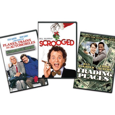 Scrooged/Planes, Trains And Automobiles/Trading Places - Holiday 3 pack Bundle