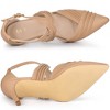 Allegra K Women's Slouches Cross Strap Pointed Toe Stiletto Heels Pumps - 4 of 4