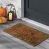 1'6"x2'6" 'Happy Halloween' Faux Coir Doormat with Spiderwebs Orange/Black - Hyde and EEK! Boutique™: Outdoor - 2 of 4