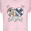 Juniors Womens Star Wars The Force Awakens Valentine Cute Droid Heart T-Shirt - 2 of 4