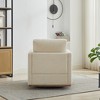 30.7" Swivel Accent Chair Club Chair, Lounge Armchair for Living Room, Apartment Nursery-- Frevyn - 3 of 4