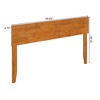 AFI Furnishings Orlando Queen Modern Solid Wood Panel Headboard with Attachable Charger, Light Toffee - 3 of 4