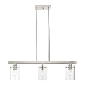 Livex Lighting Munich 3 - Light Chandelier in  Brushed Nickel - 1 of 4