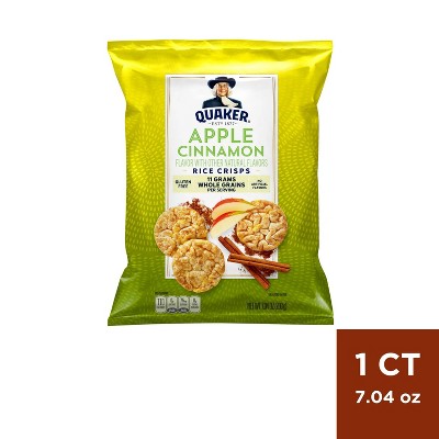 Quaker Apple Cinnamon Gluten Free Popped Rice Crisps - 7.04oz