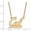 Black Bow Jewelry 10k Yellow Gold California Berkeley Golden Bears NCAA Necklace 18 Inch - 2 of 3