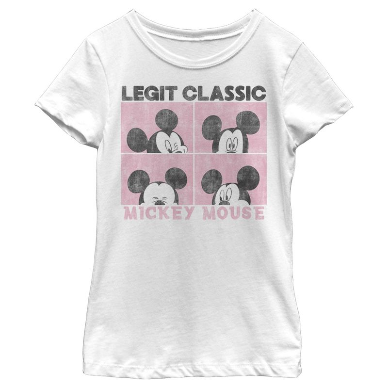 Girl's Disney Mickey Mouse Legit Classic T-Shirt, 1 of 5