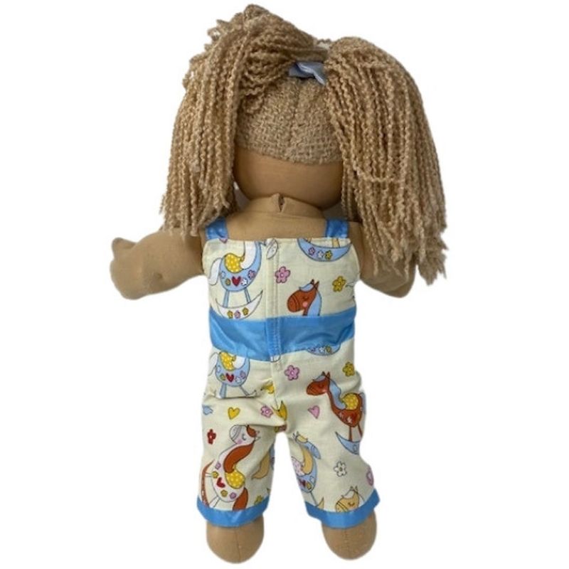 Doll Clothes Superstore Rocking Horse Print Jumpsuit Fits Cabbage Patch Boy Or Girl Dolls, 4 of 5