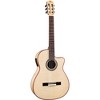 Cordoba Fusion 12 Exotic Top Nylon-String Classical Acoustic-Electric Guitar White Sands - 3 of 4
