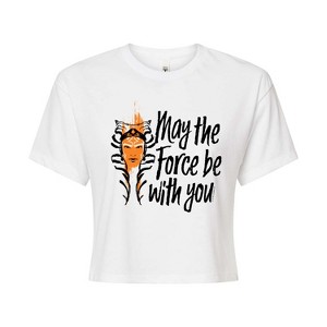 Women's - Star Wars - May The Force Be With You Cropped Graphic T-Shirt - 1 of 4