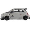 ABARTH 595 LB-Works x Abas Works "Fighters" Matt Gray Ltd Ed 1/64 Diecast Model Car by Mini GT - 2 of 4
