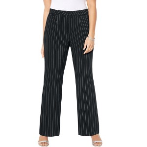 Catherines Women's Plus Size Right Fit Pant (Moderately Curvy) - 1 of 4