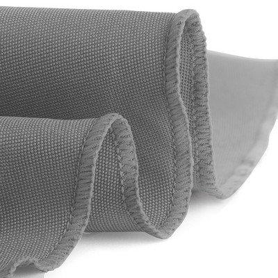 Charcoal Gray Round Polyester Tablecloth - 70 Inch