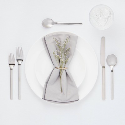 30pc Squared Straight Flatware Set with Caddy - Room Essentials™ MISSING PIECES/ACCESSORIES