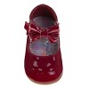 Josmo Baby Girls' Mary Jane Flats with Bow Detail: Non-Slip Sole Wedding Flower Girls' Shoes (Infants/Toddler Sizes) - 4 of 4