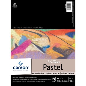 Canson Mi-Teintes Pastels Paper Pad 9"X12"-Assorted Colors 24 Sheets - 1 of 1