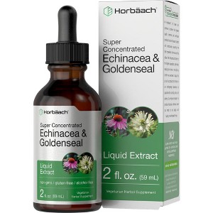 Horbaach Echinacea Goldenseal Liquid Extract | 2 fl oz - 1 of 3