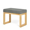 GDFStudio Hilo Modern Shoe-Changing Upholstered Bench - 4 of 4