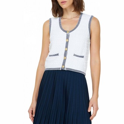 Women's Button Down Sleeveless Vest - current air