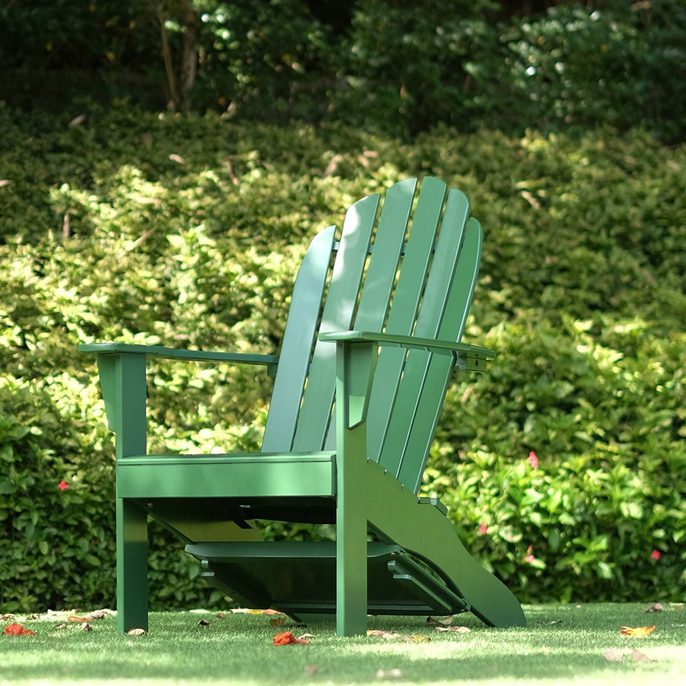 Alston Adirondack Chair with Free Tray Table Dark Green Cambridge Casual
